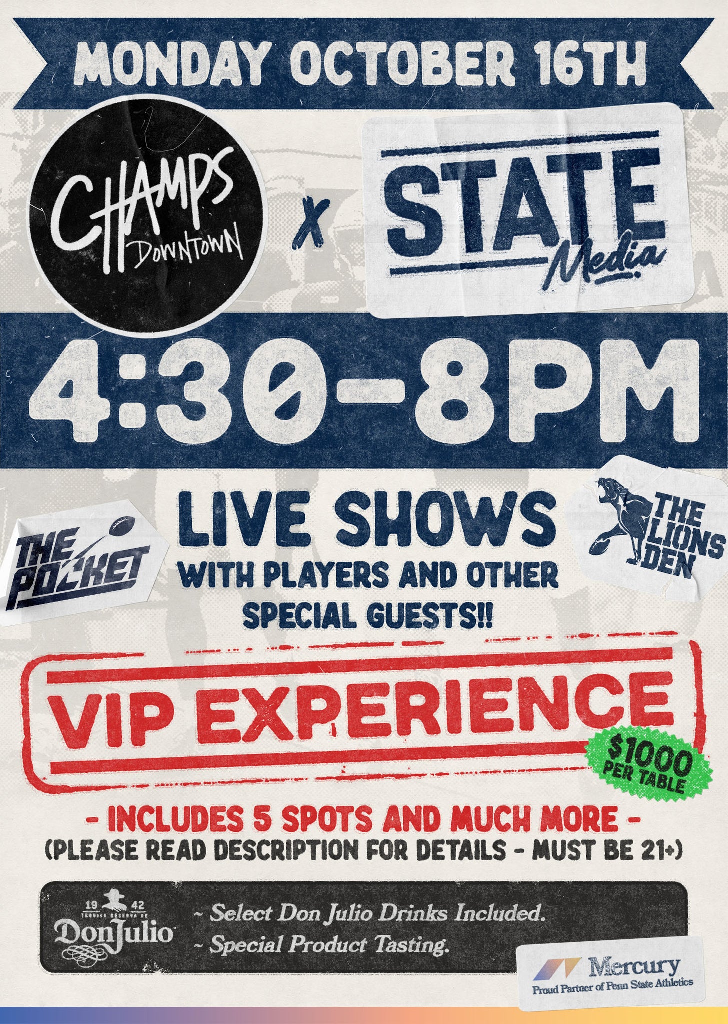 State Media Live Show at Champs Downtown | VIP Experience