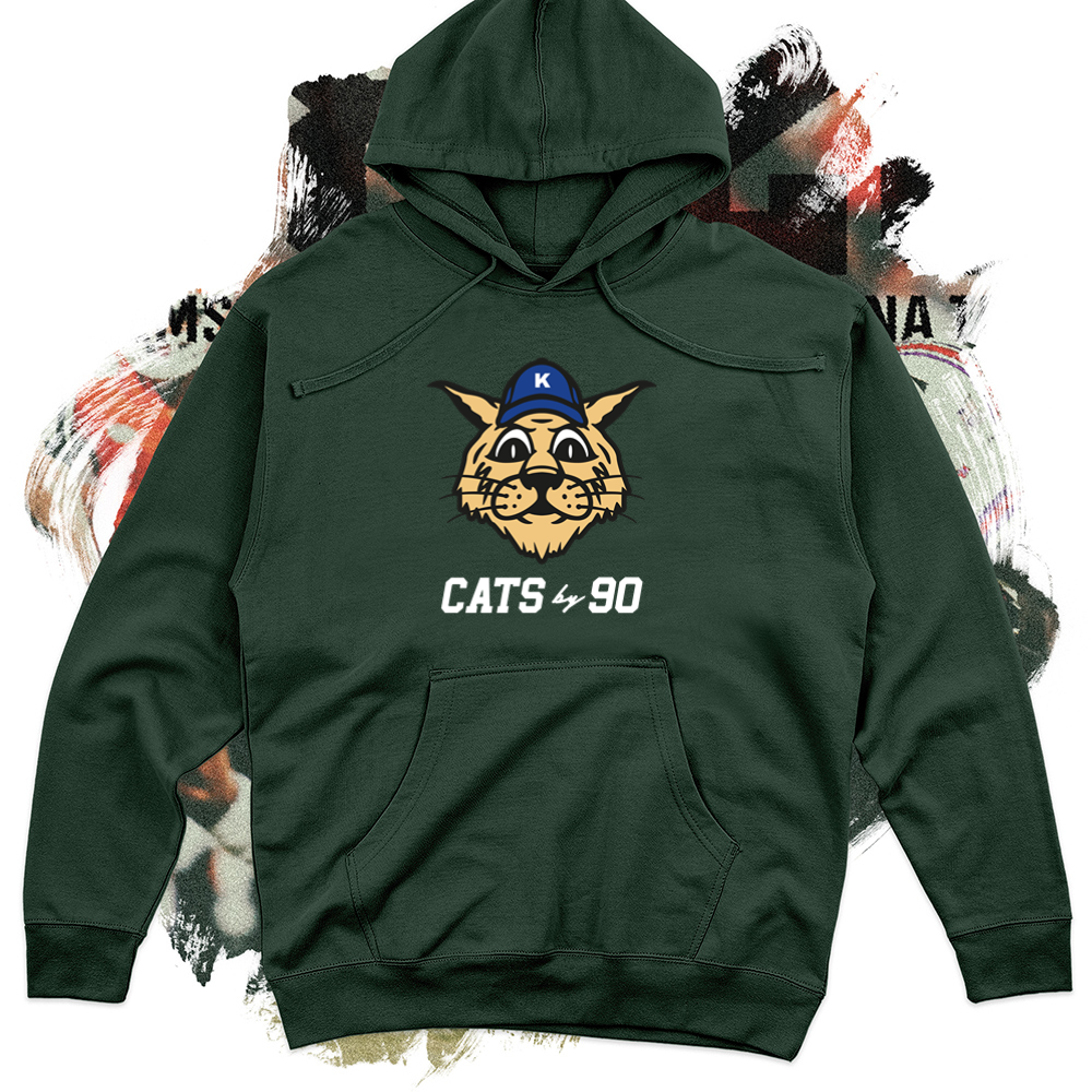 Cats By 90 White Midweight Hoodie