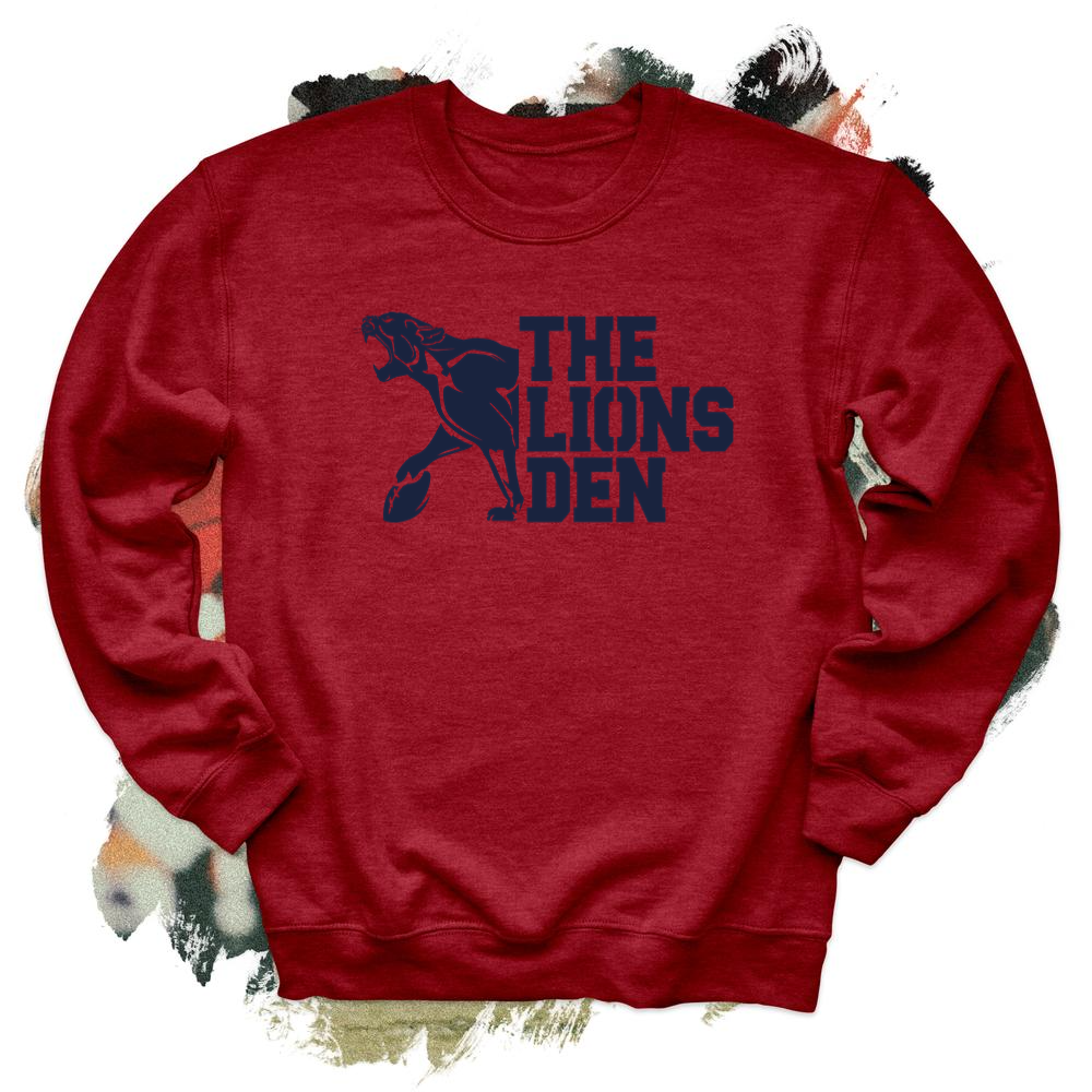 The Lions Den Blue Crewneck