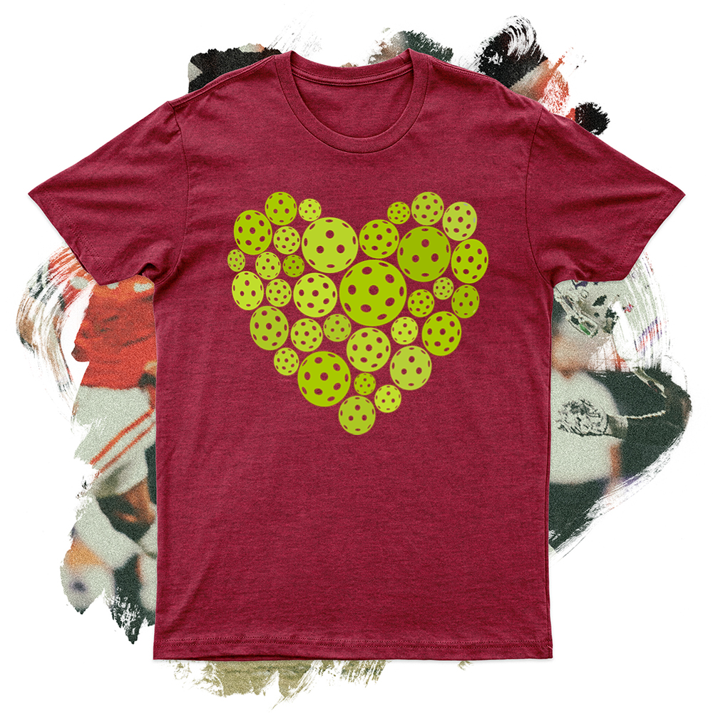 Heart Pickleball Softstyle Tee