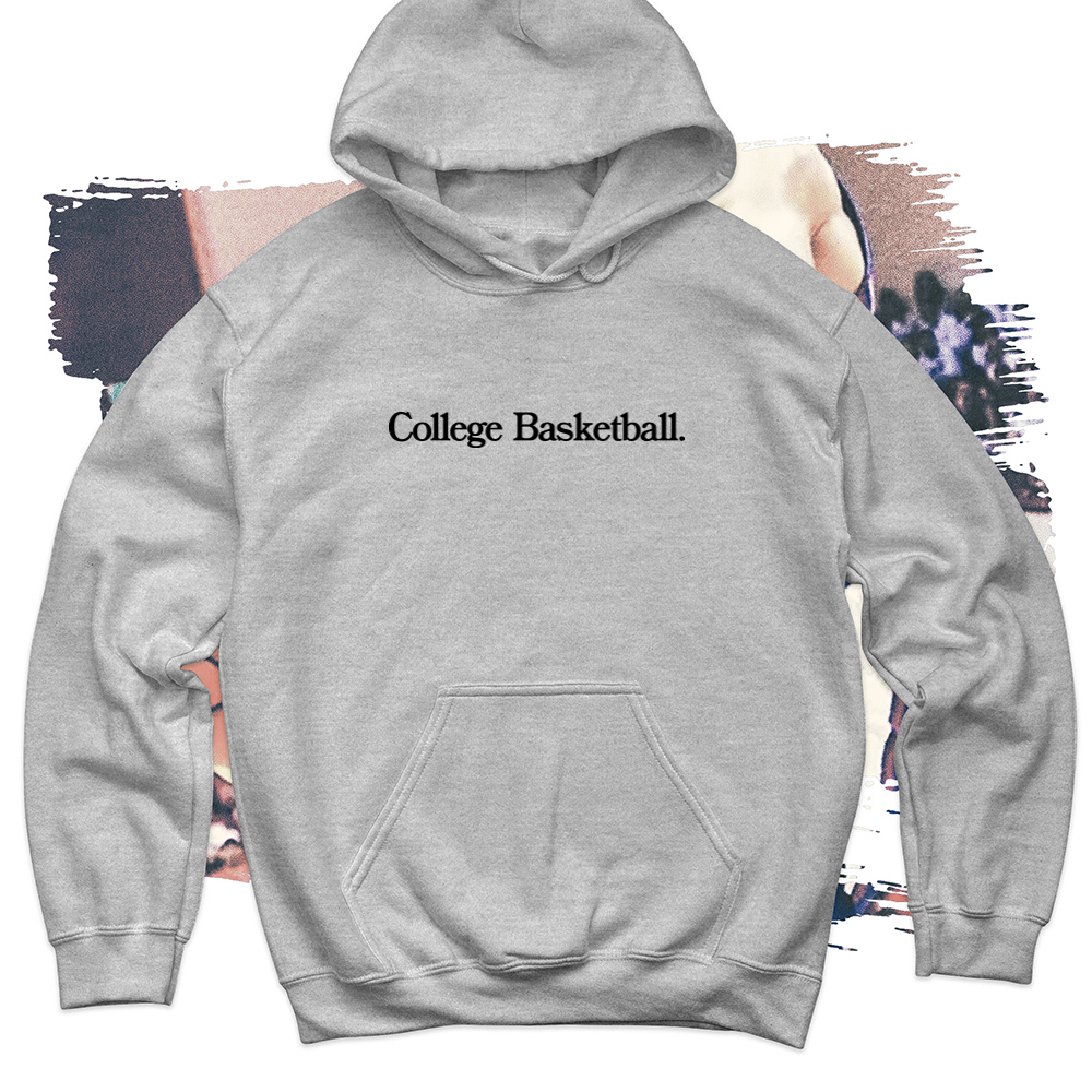 College Basketball Black Soft Blend Hoodie