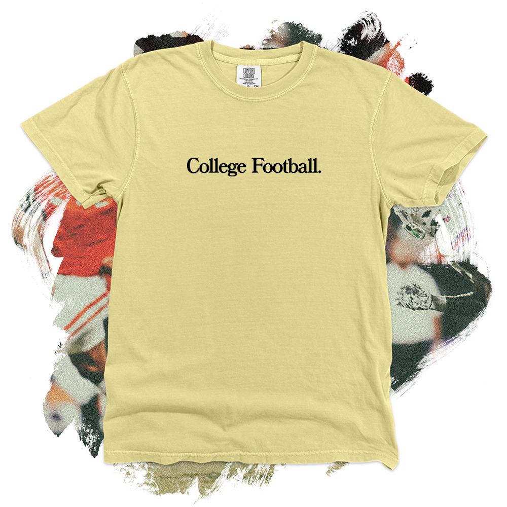 College Football Black Comfort Blend Tee