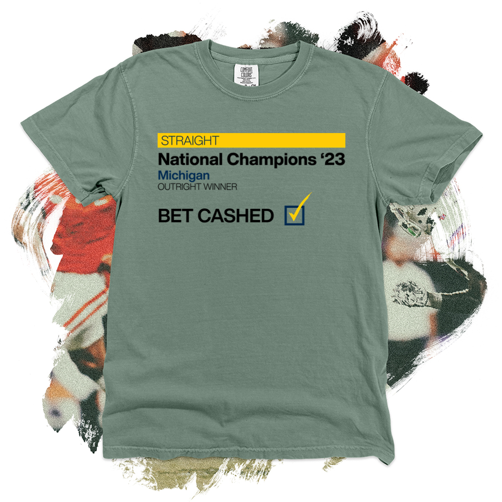 Michigan Bet Cashed Slip Comfort Blend Tee