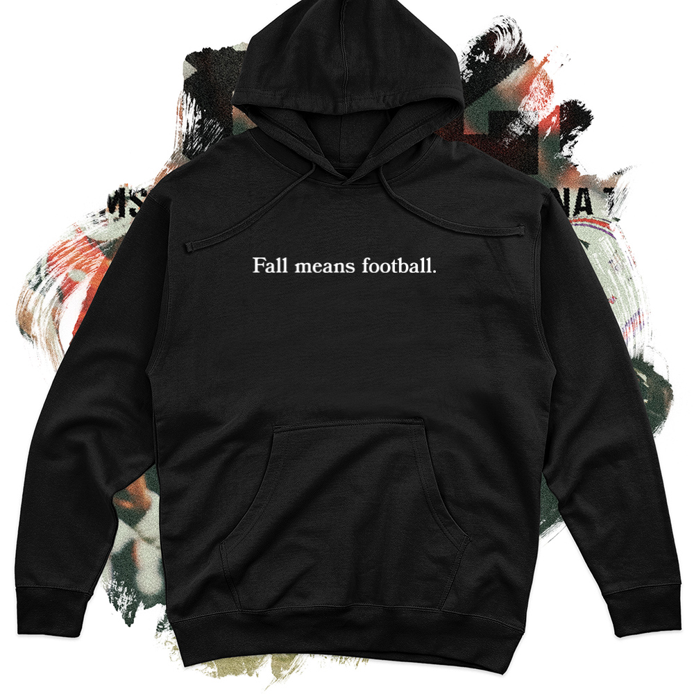 Football School White Football Midweight Hoodie