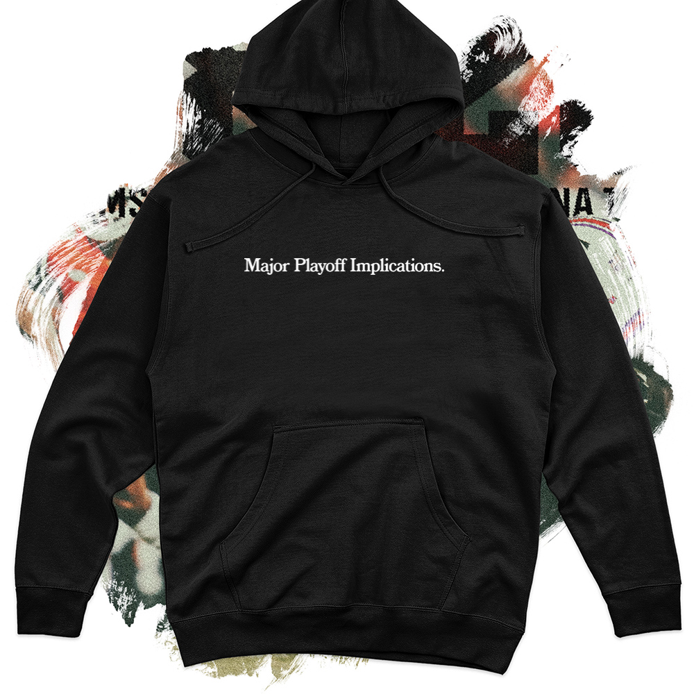 Major Playoff Implications White Football Midweight Hoodie