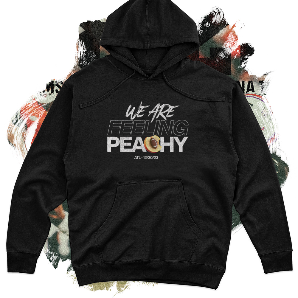 We Are Feeling Peachy Football Midweight Hoodie