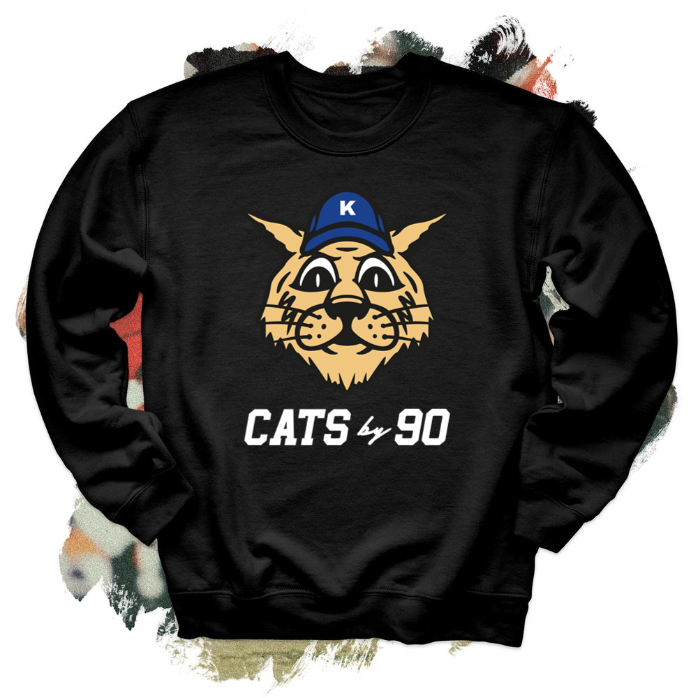 Cats By 90 White Crewneck