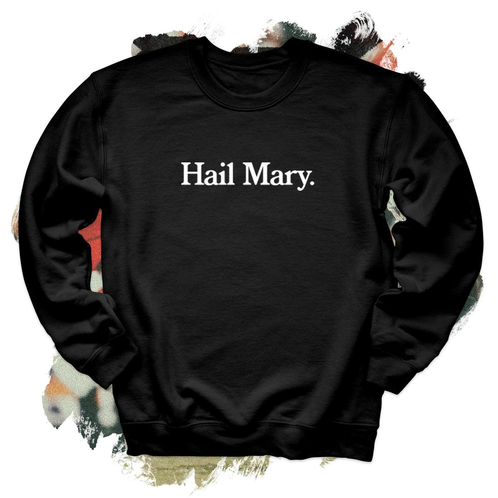 Hail Mary White Crewneck