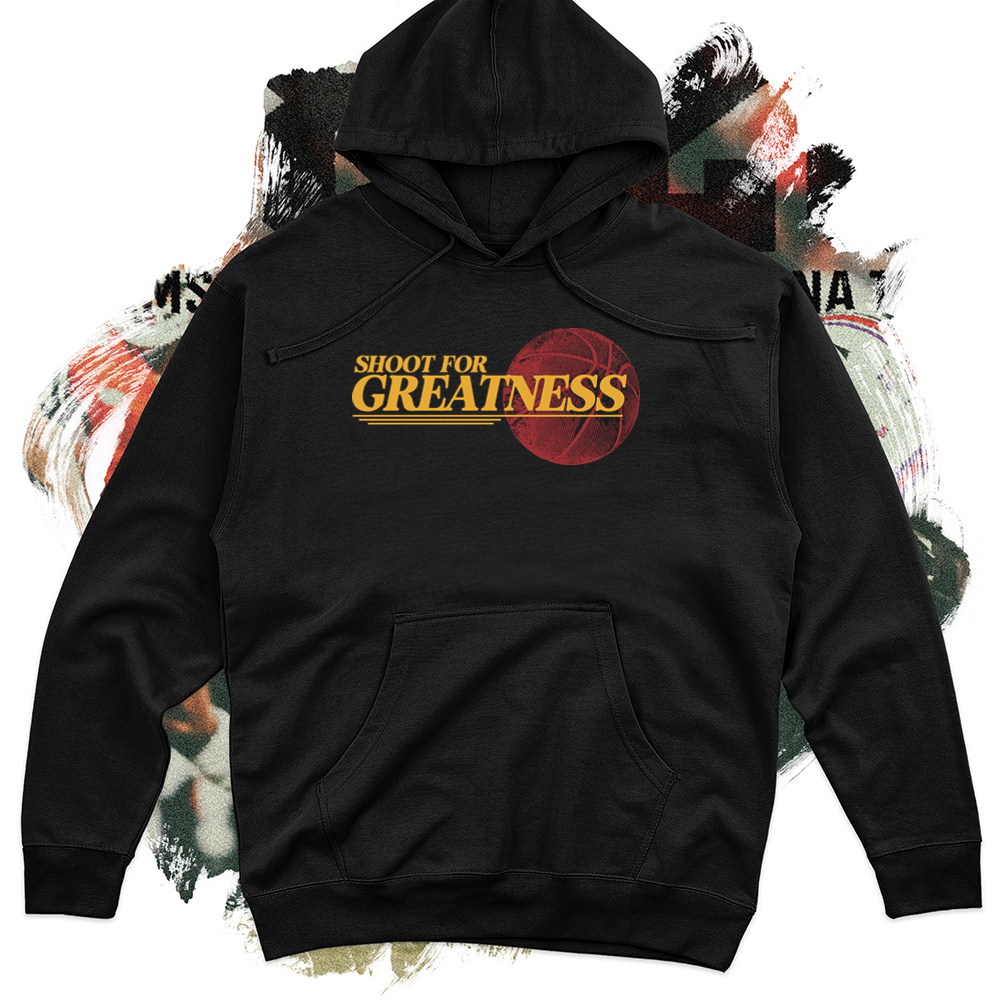 Shoot For Greatness  Football Midweight Hoodie