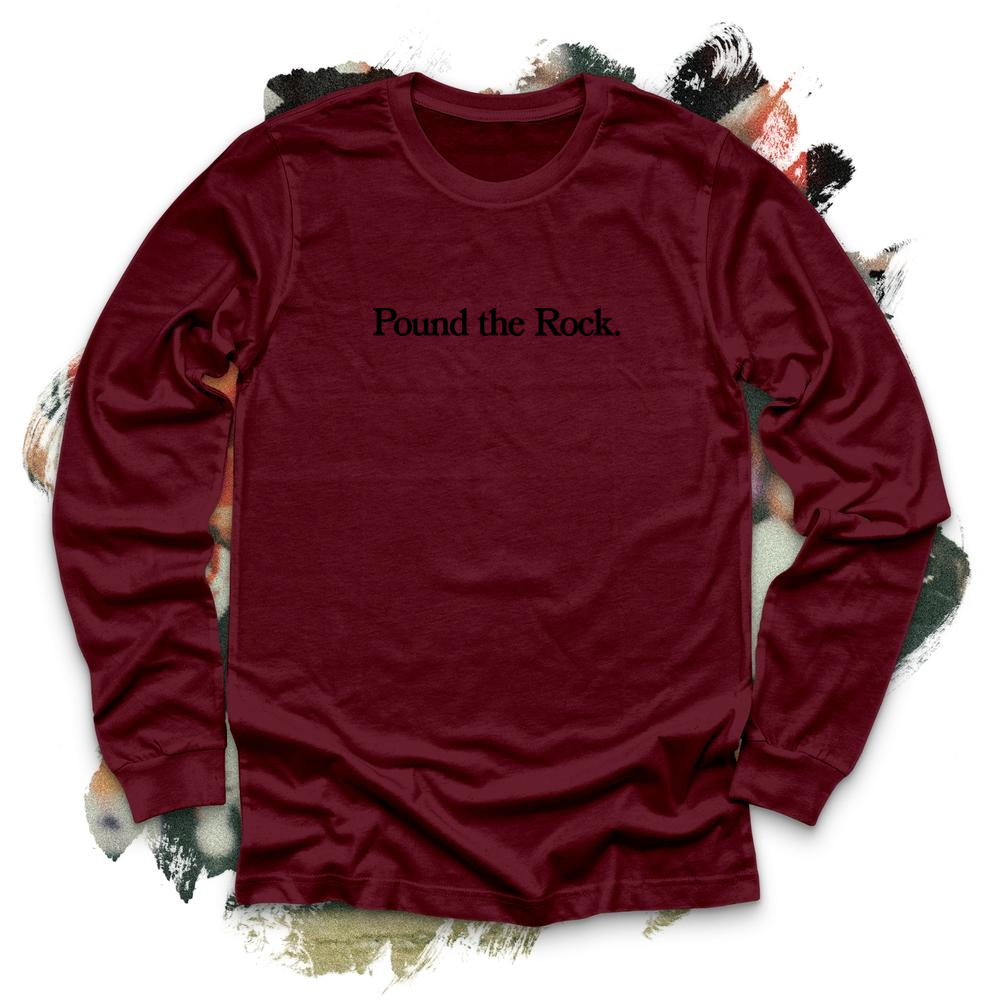 Pound the Rock Black Long Sleeve