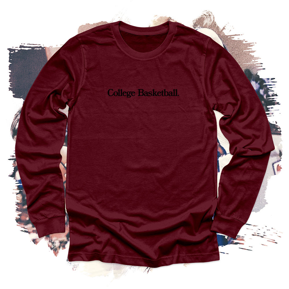 College Basketball Black Long Sleeve