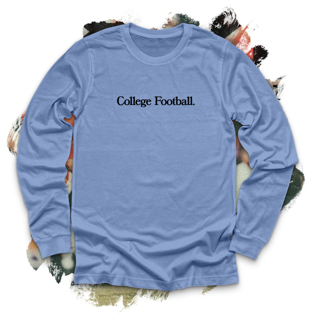 College Football Black Long Sleeve