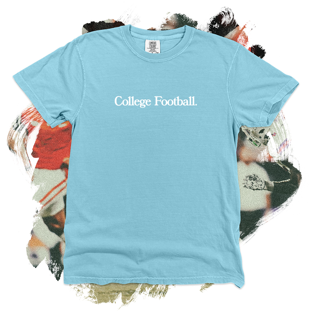 College Football White Comfort Blend Tee