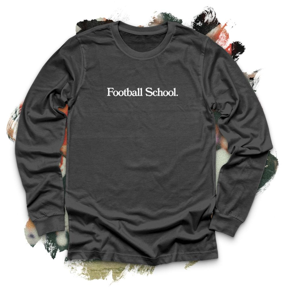 Football School White Long Sleeve