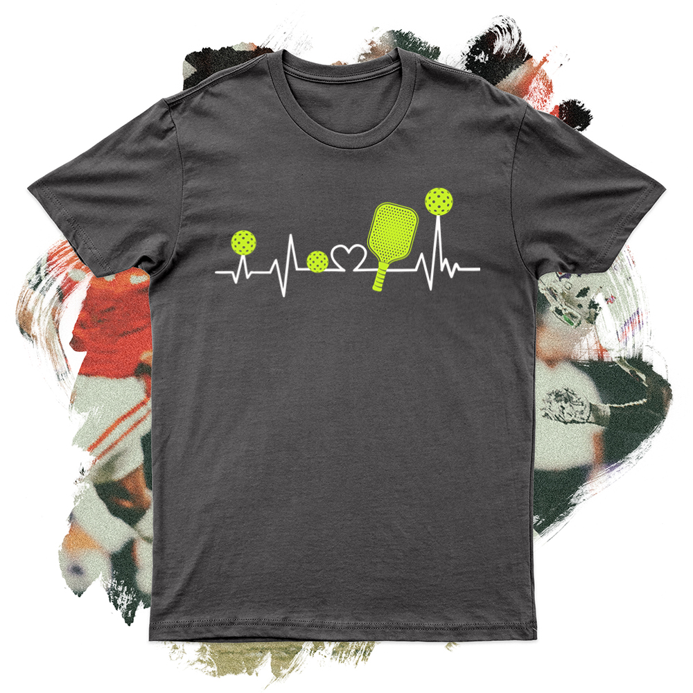 Pickleball Heart Line Softstyle Tee