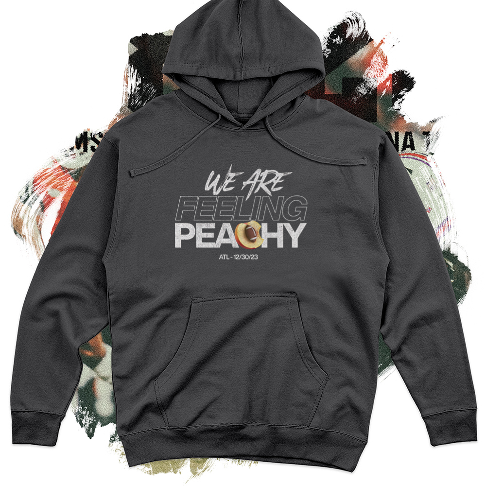 We Are Feeling Peachy Football Midweight Hoodie