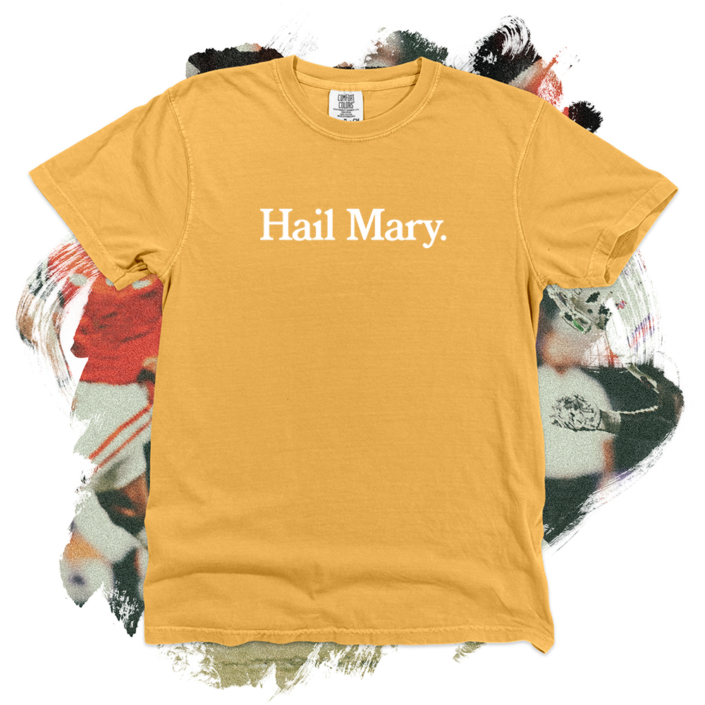 Hail Mary White Comfort Blend Tee