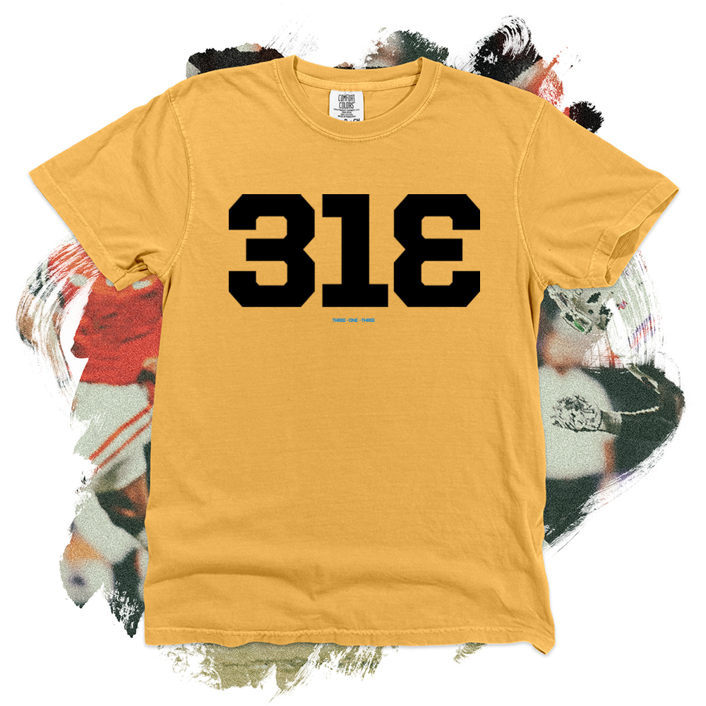 Three One Three Black Comfort Blend Tee