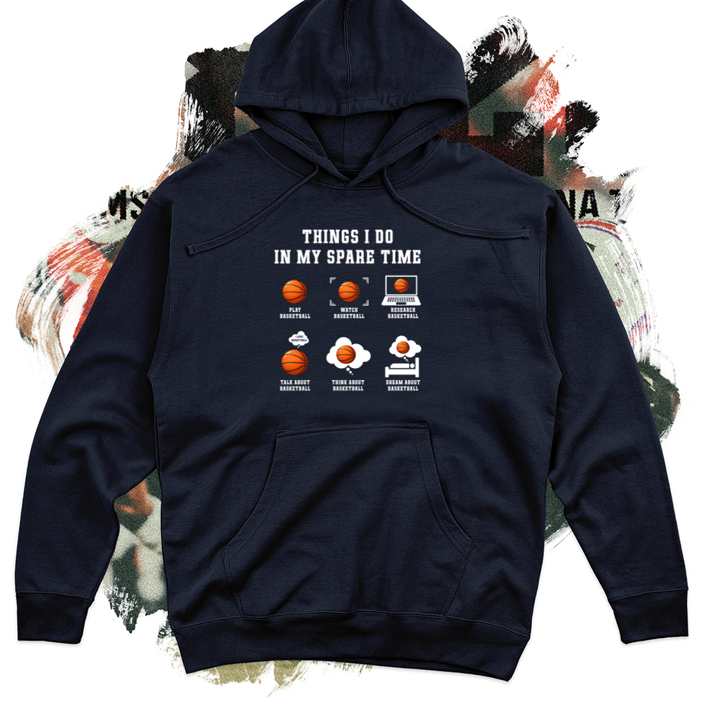 Things I Do In My Spare Time Midweight Hooded Sweatshirt