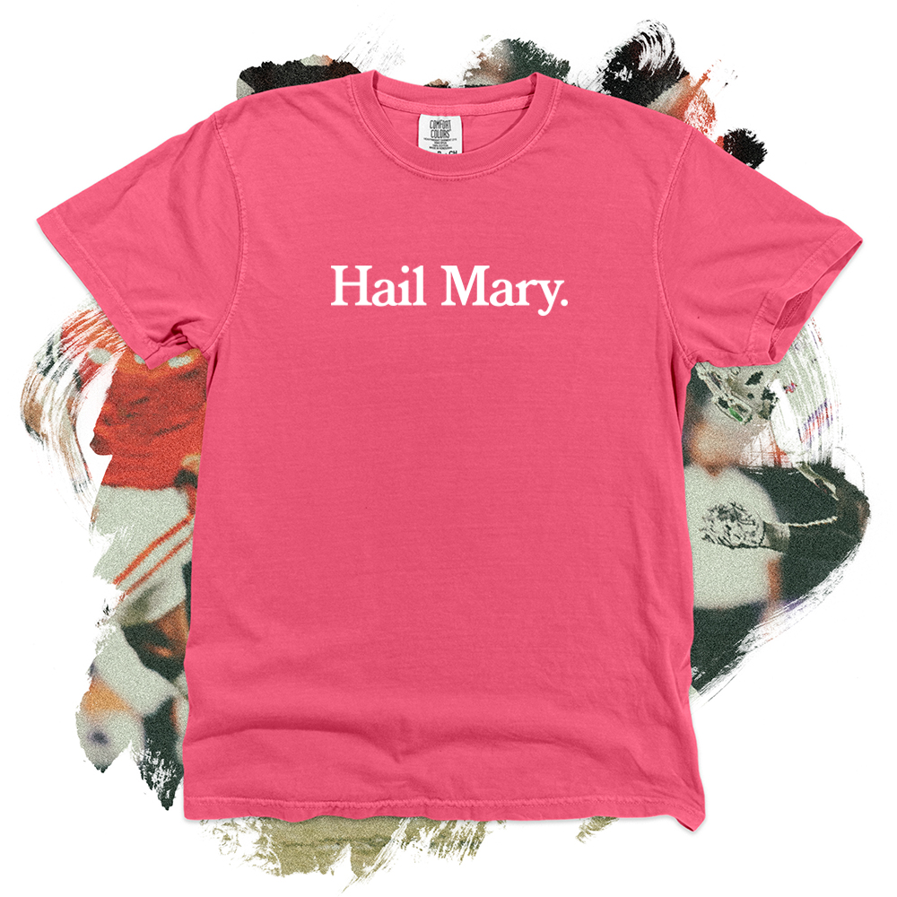 Hail Mary White Comfort Blend Tee