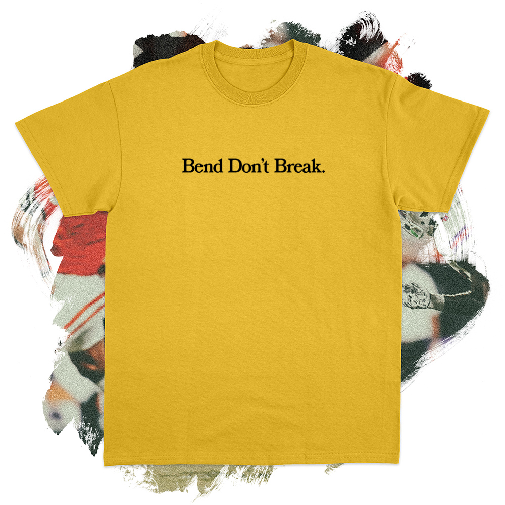 Bend Don't Break Black Tee