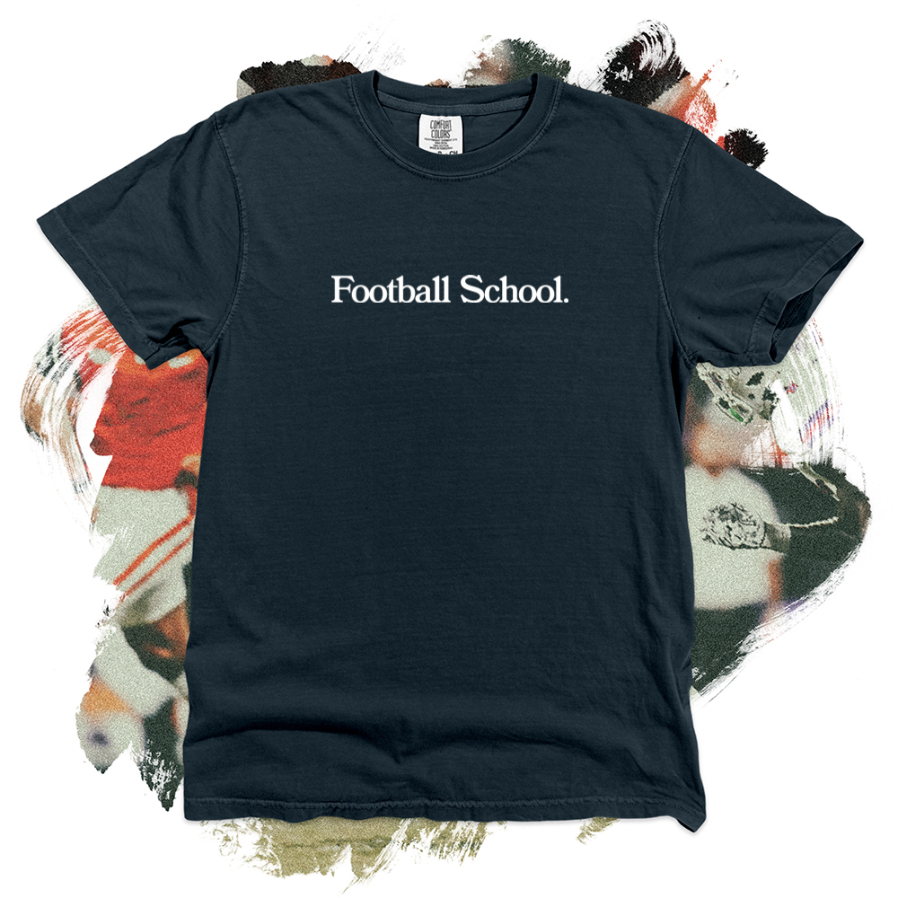 Football School White Comfort Blend Tee