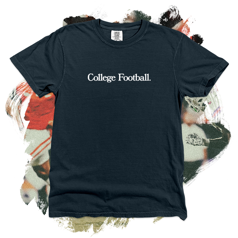 College Football White Comfort Blend Tee