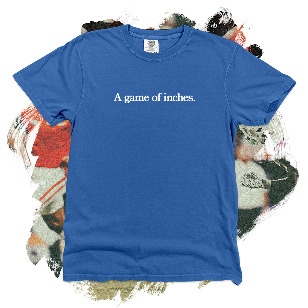 A Game of Inches White Comfort Blend Tee