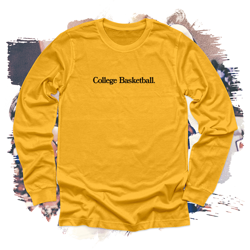 College Basketball Black Long Sleeve