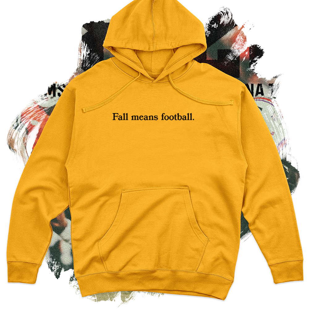 Football School Black Football Midweight Hoodie