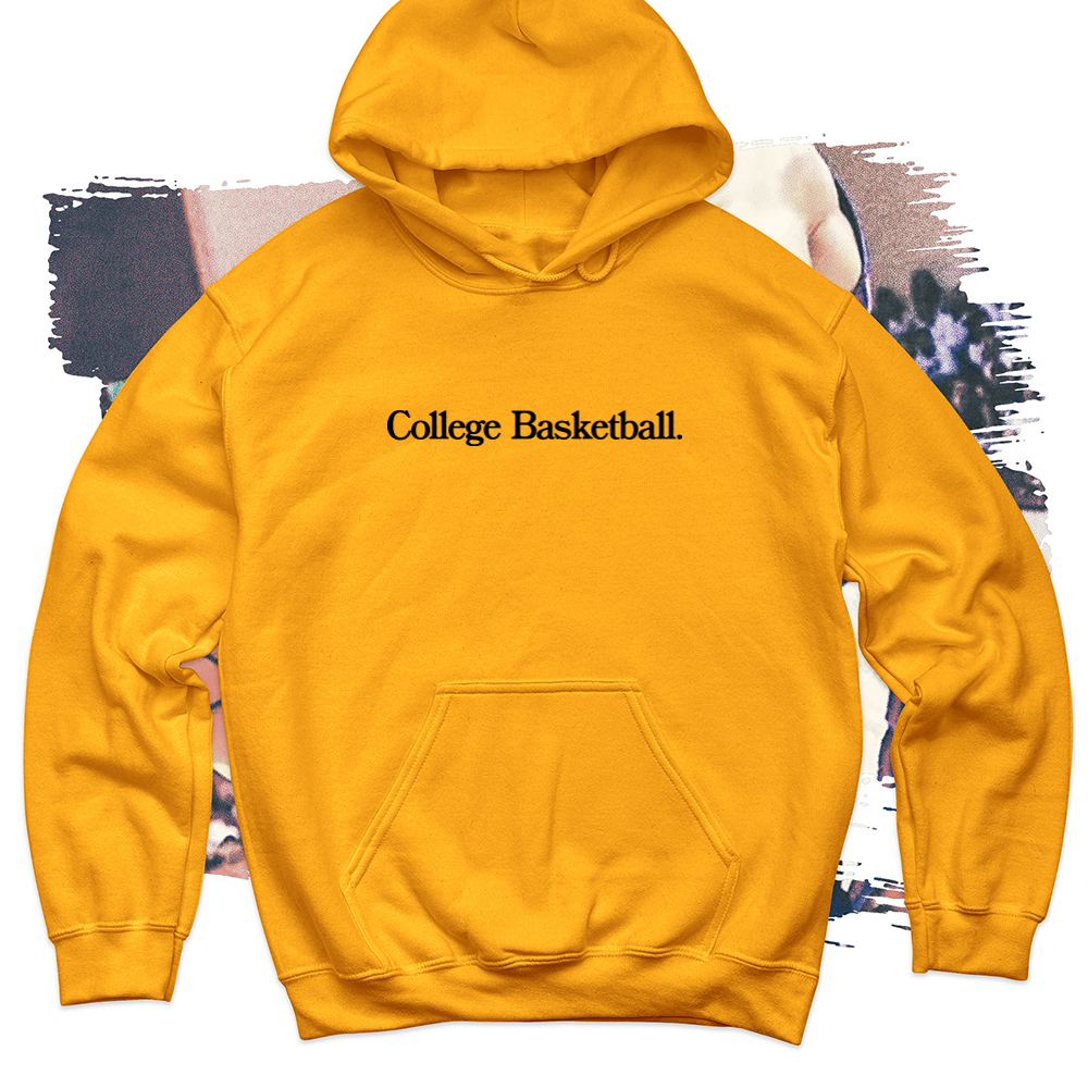 College Basketball Black Soft Blend Hoodie