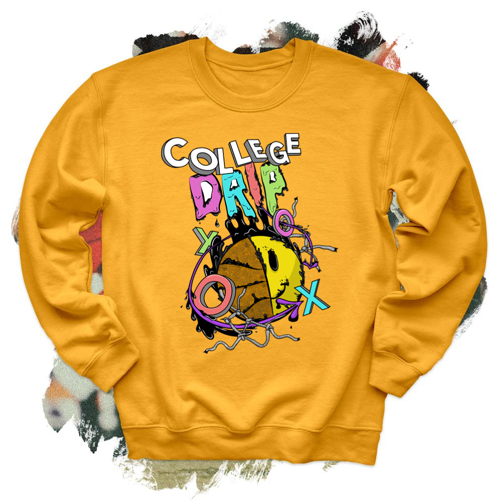 College Drip Color Crewneck