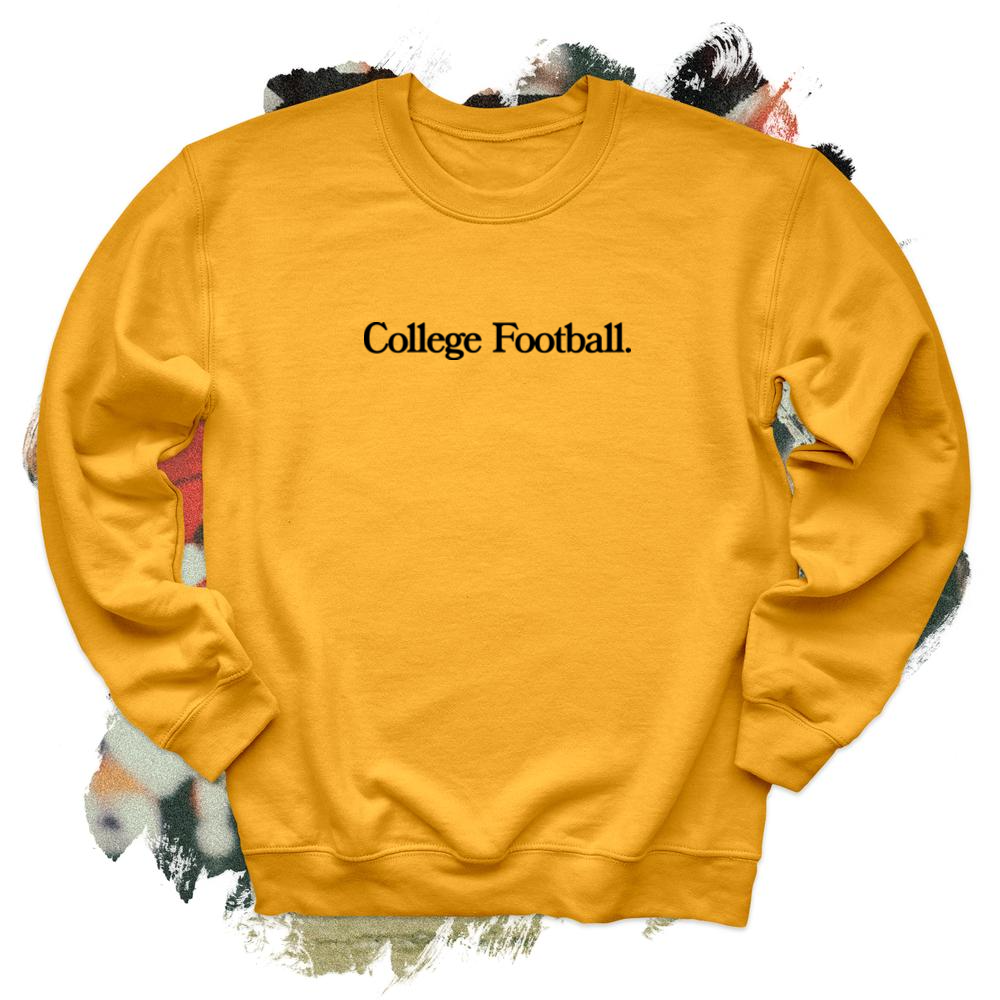 College Football Black Crewneck