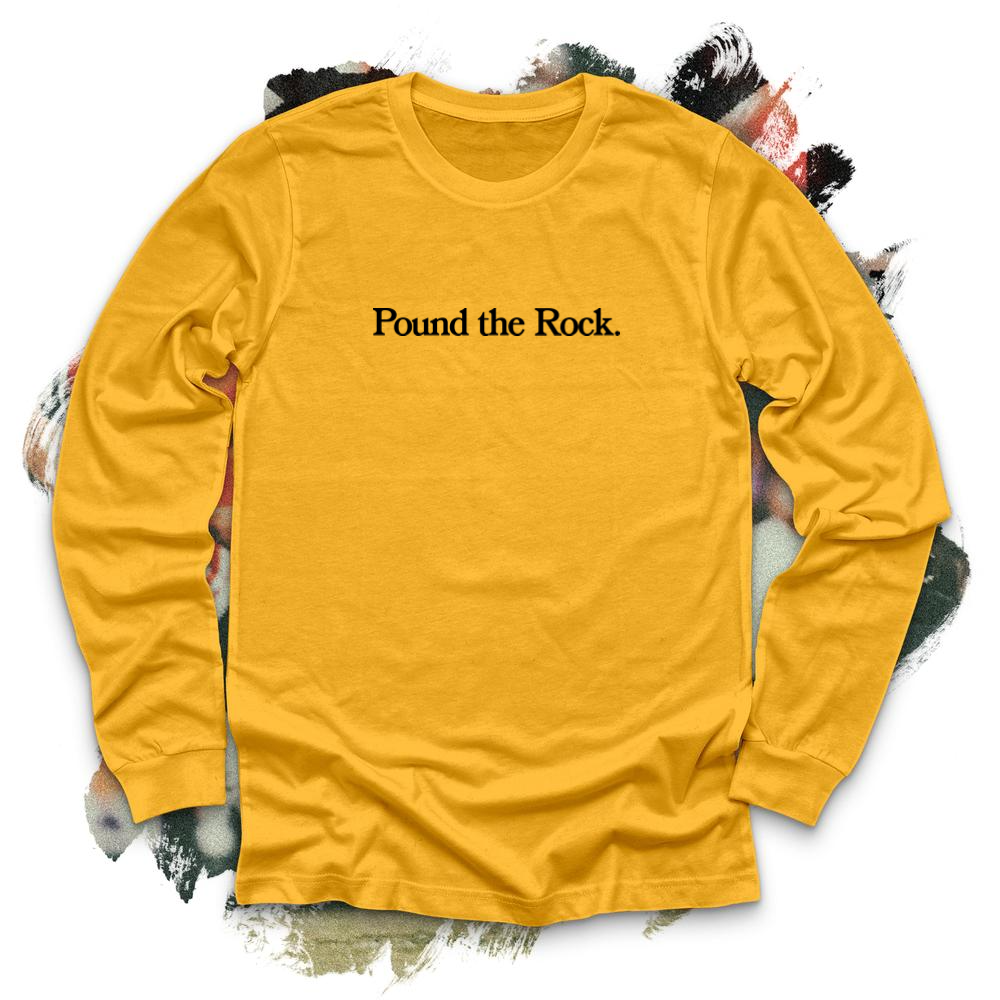 Pound the Rock Black Long Sleeve