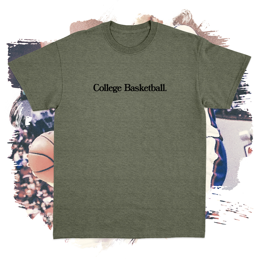 College Basketball Black Tee
