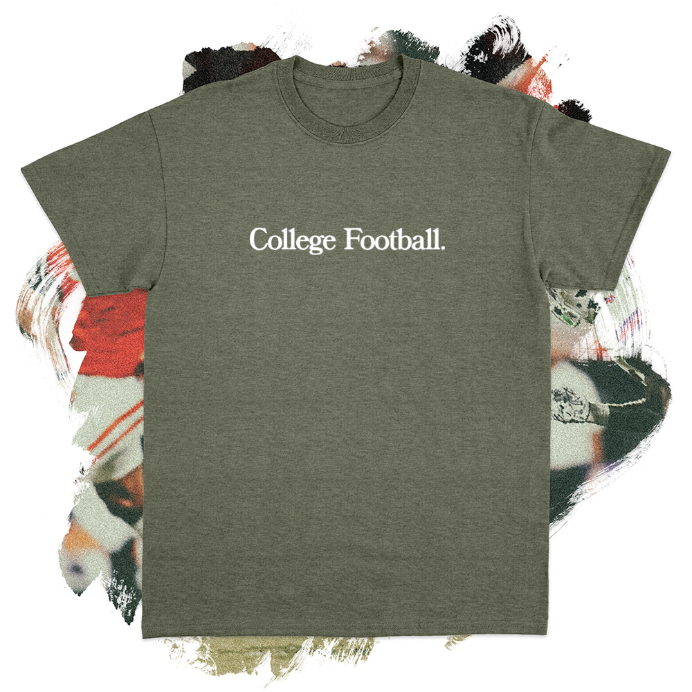 College Football White Tee