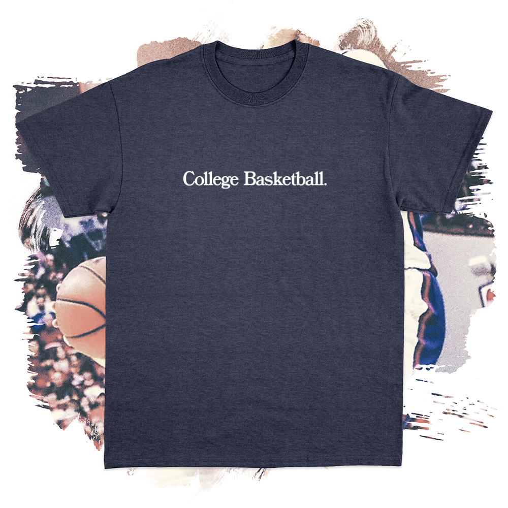College Basketball White Tee