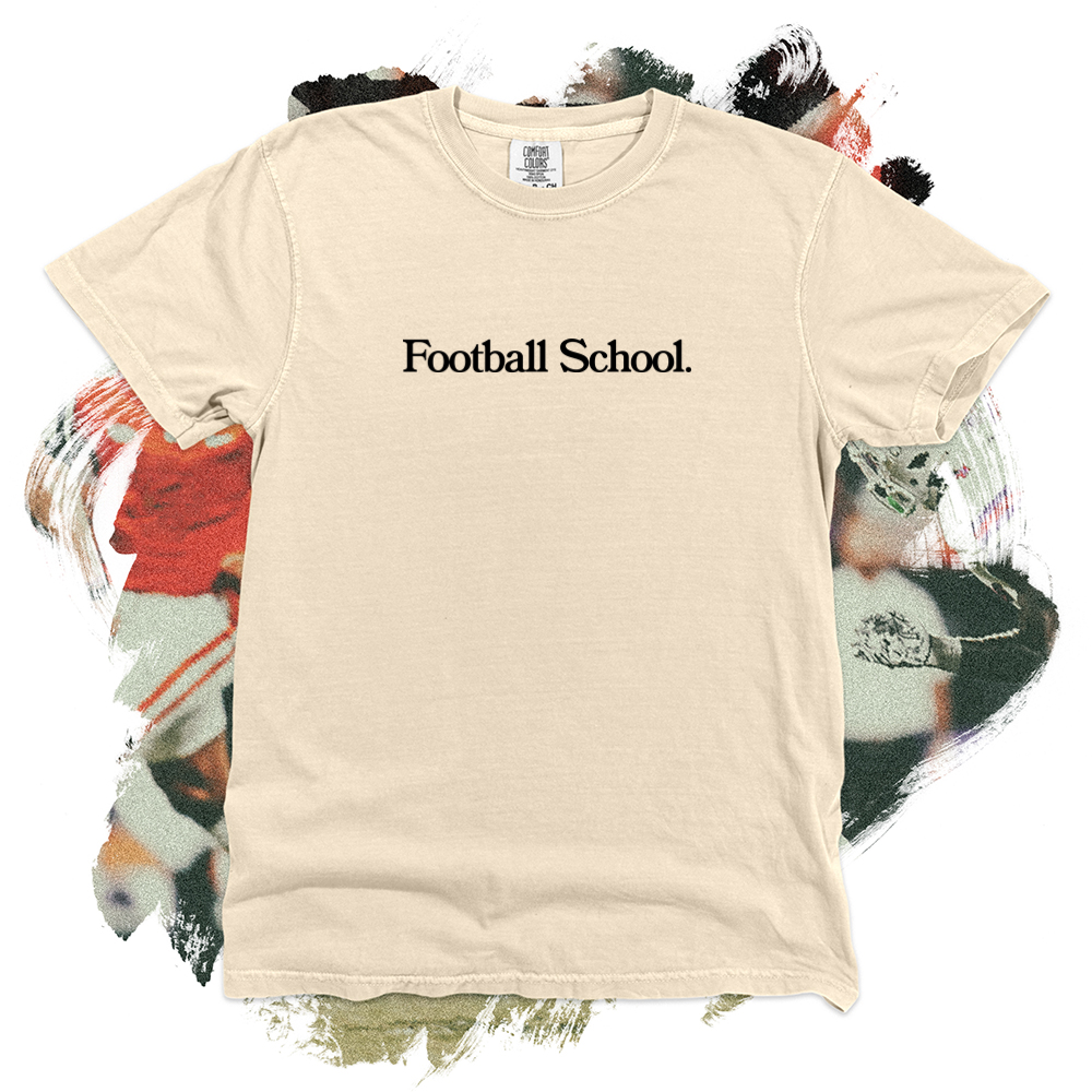 Football School Black Comfort Blend Tee