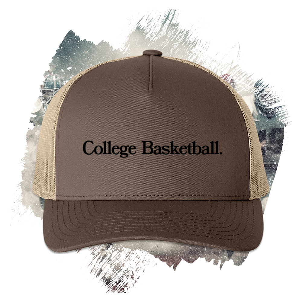 College Basketball Black Trucker Cap