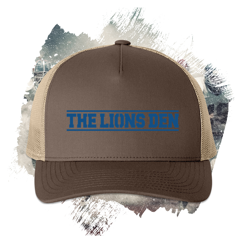 The Lions Den Blue Trucker Cap