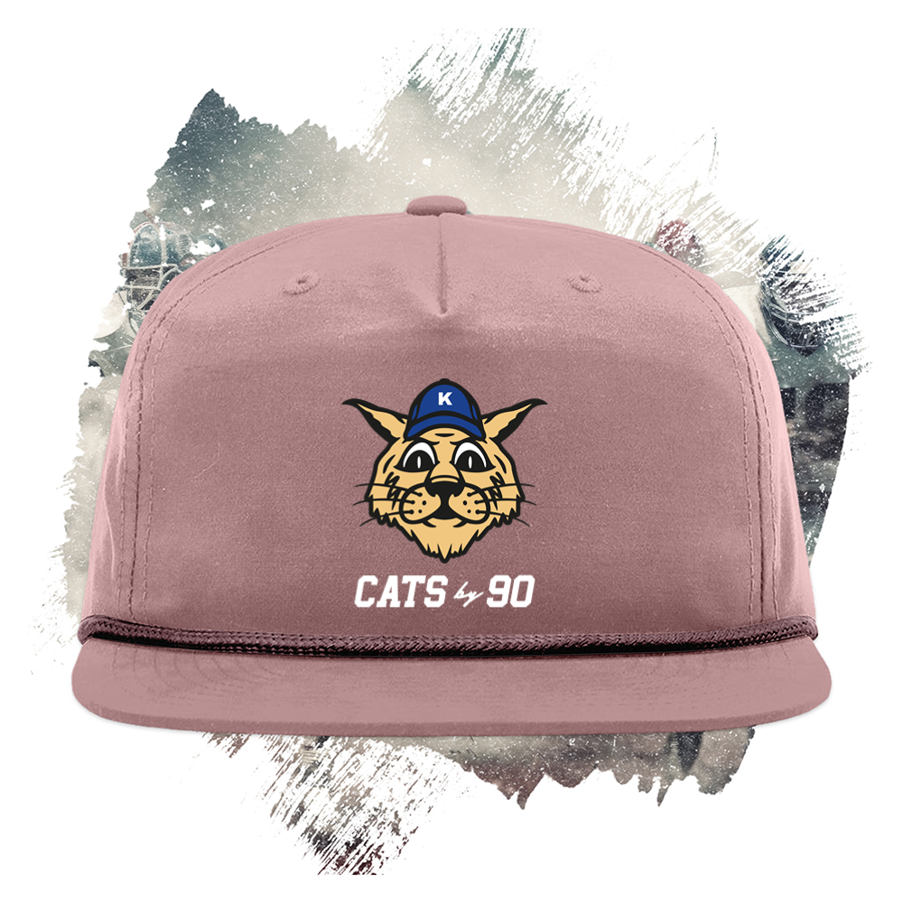 Cats By 90 White Snapback Cap