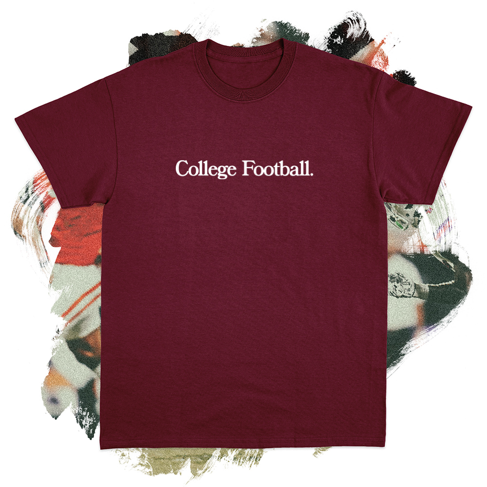 College Football White Tee