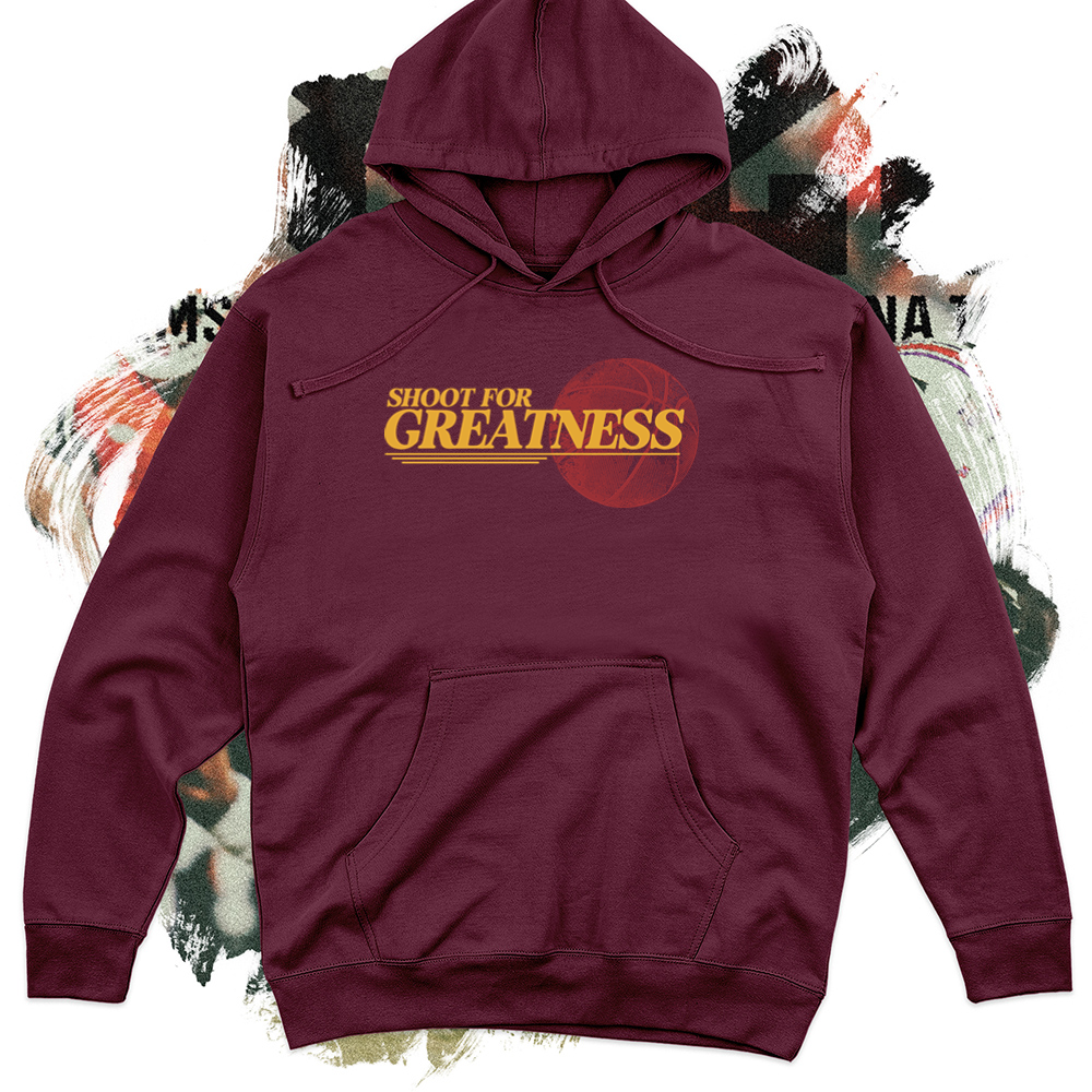 Shoot For Greatness  Football Midweight Hoodie