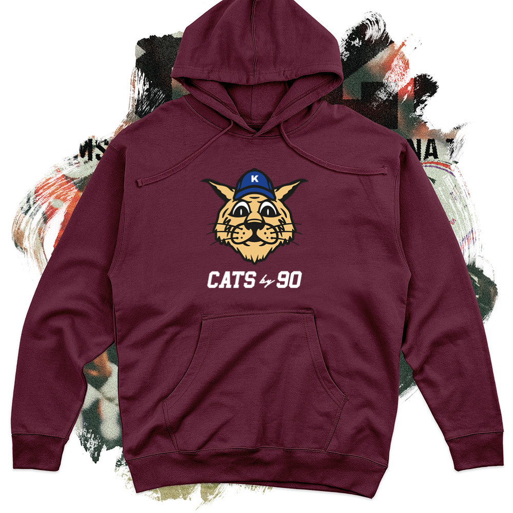 Cats By 90 White Midweight Hoodie