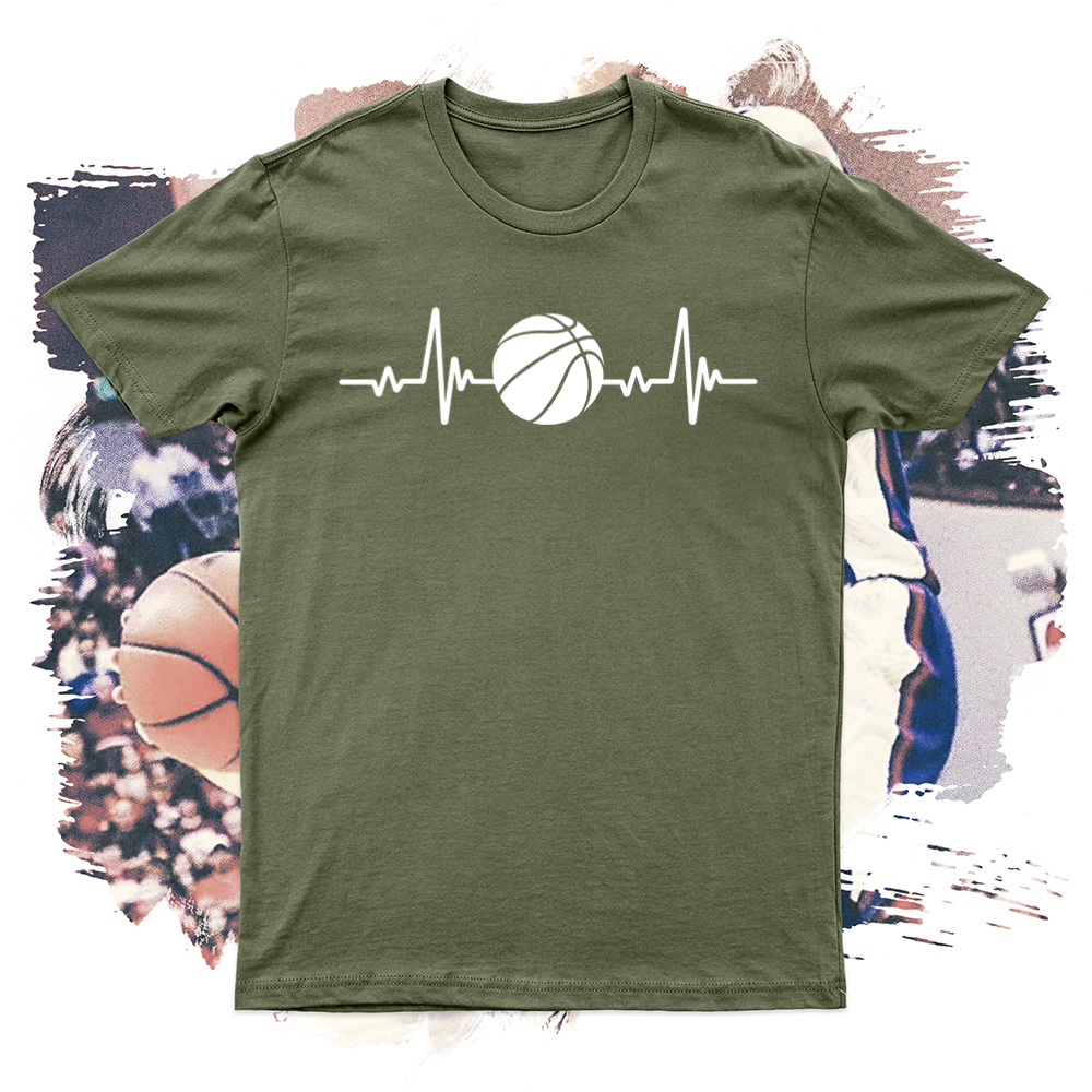 Heartbeat Basketball Soft Blend Tee