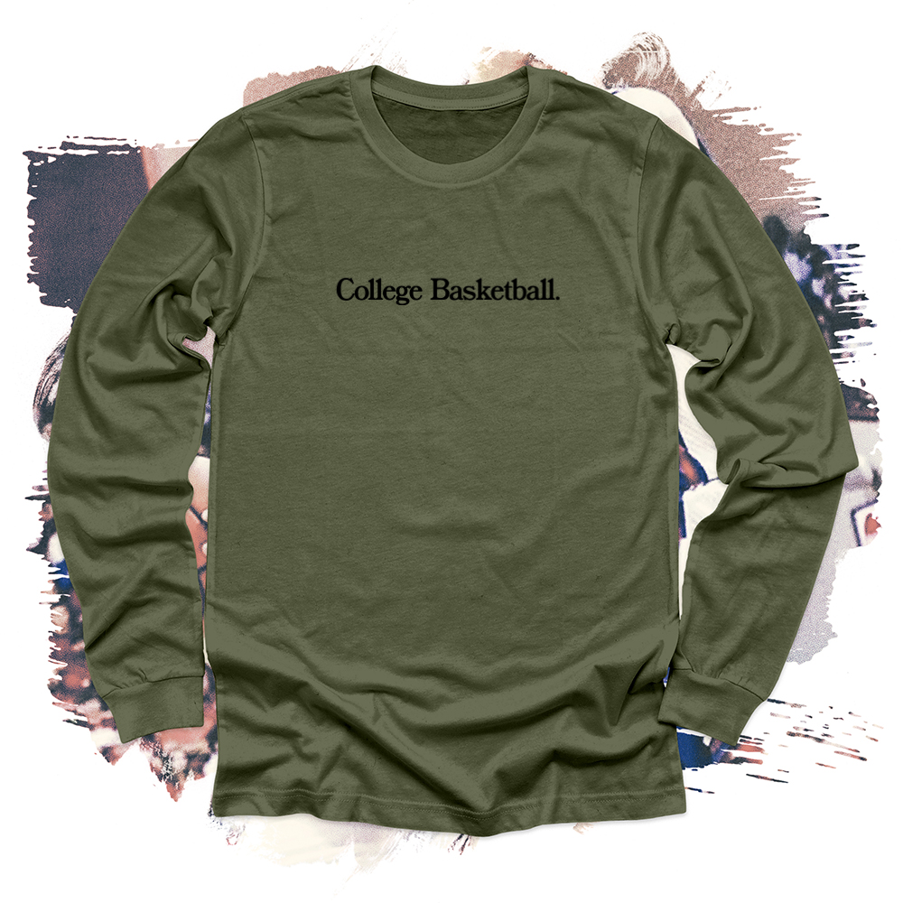 College Basketball Black Long Sleeve