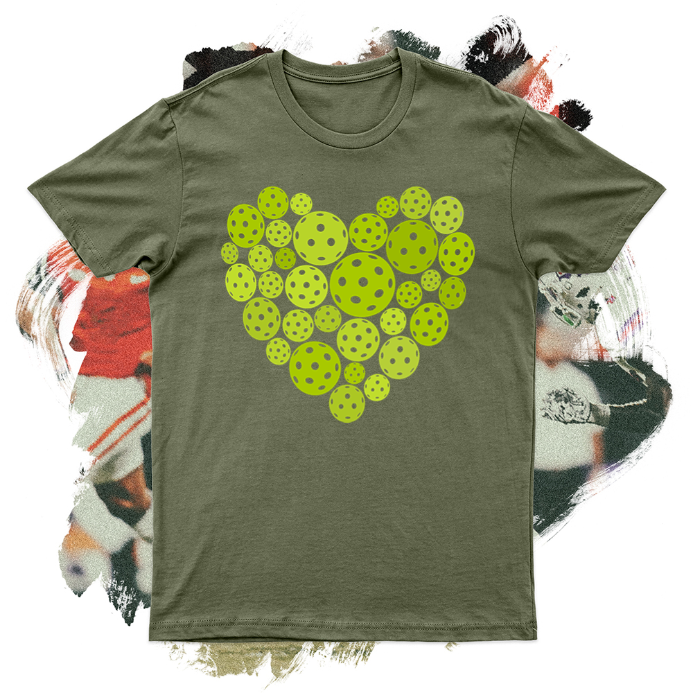 Heart Pickleball Softstyle Tee