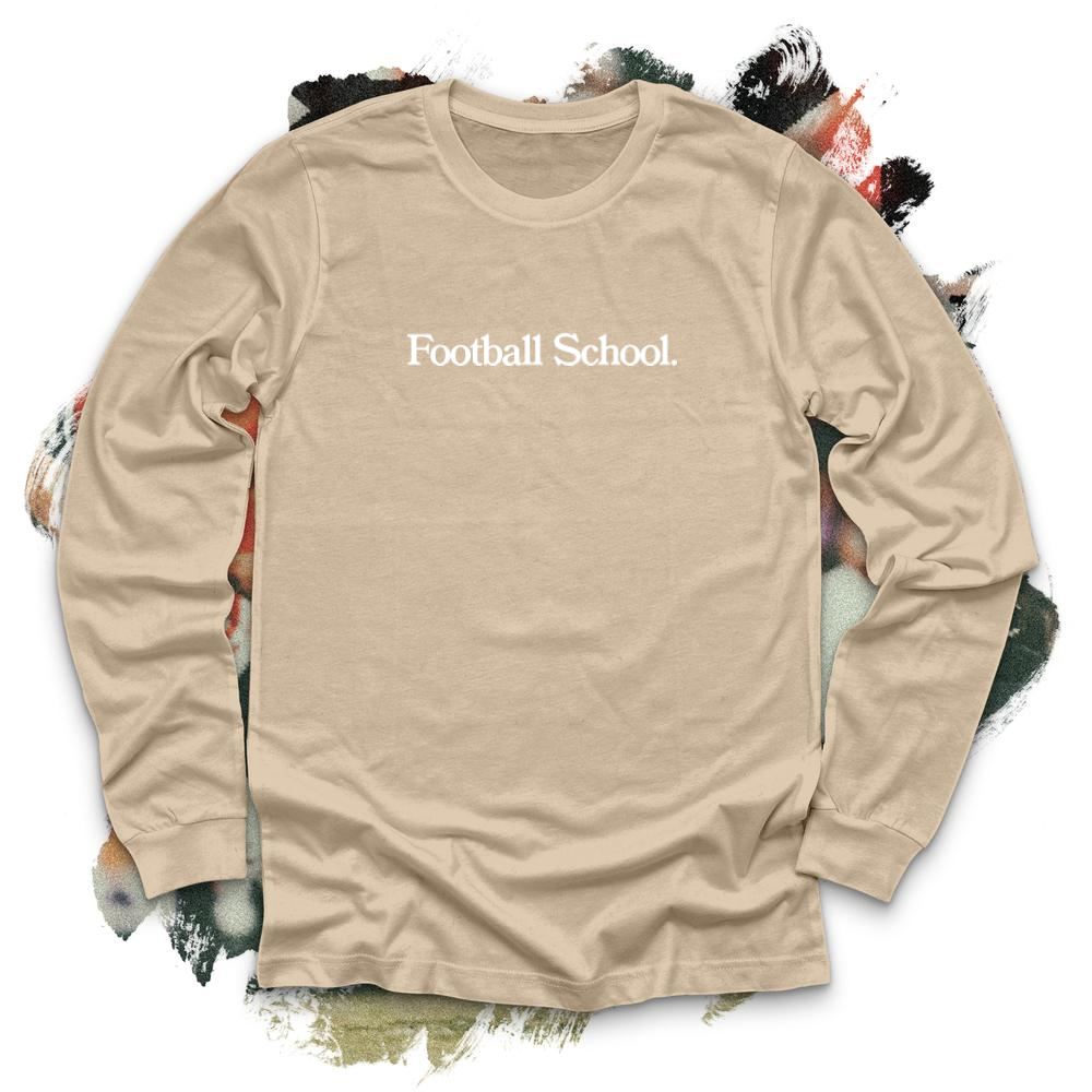 Football School White Long Sleeve