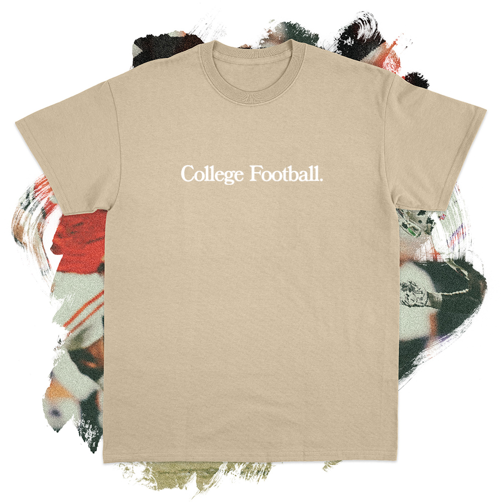 College Football White Tee