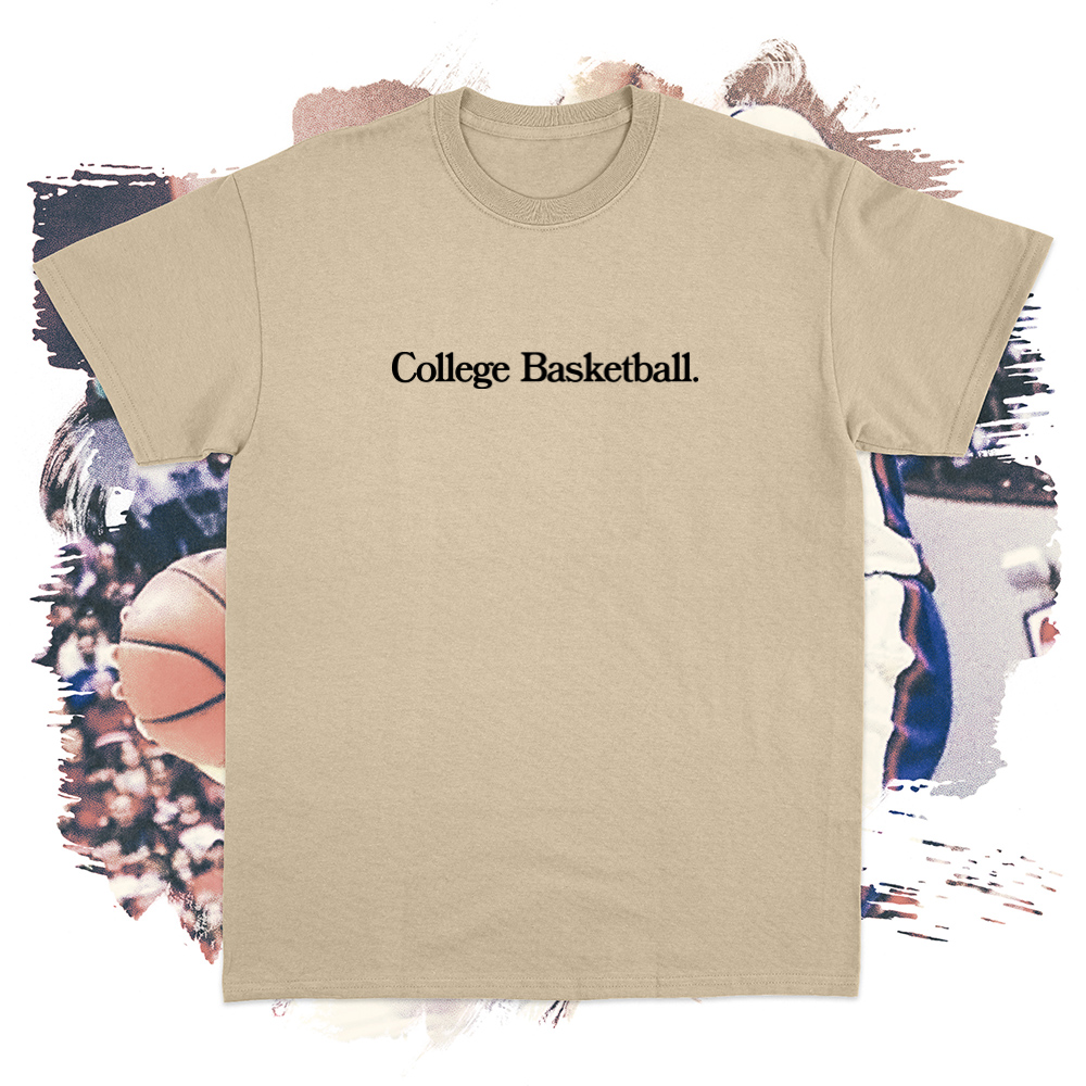 College Basketball Black Tee